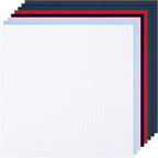 8 PCS Cross Stitch Aida Fabric 14 Count, 8 Colors 9.8 by 9.8 Inch, Classic by MYFAMIREA