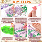Trandraft 13 Pcs Religious Flower Diamond Art Kits - Image 3