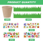 Jecery 30 Sets Garden Paper Craft Kit DIY Foam Flower Pots, Flower Planting and - Image 2