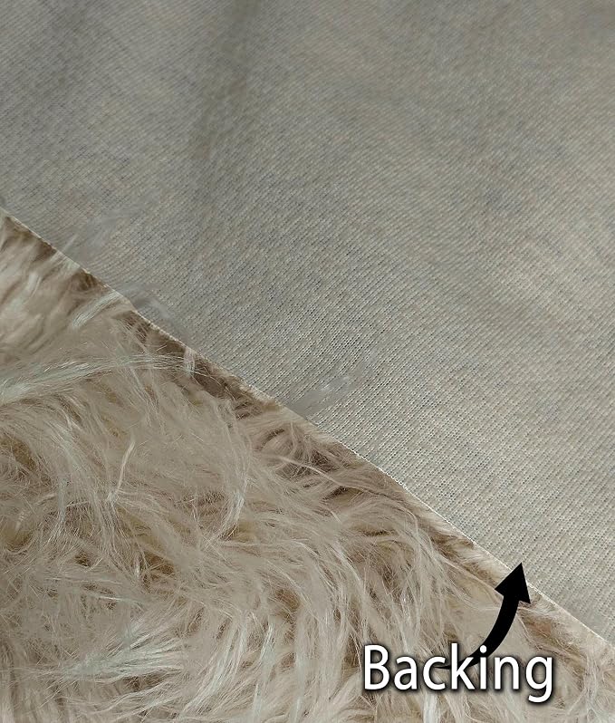 Fabric Empire 2.3oz Faux Fur Curly Yak Fabric 3.5" Long Pile Japanese Yarn/Sold - Image 5
