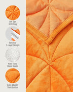 Weighted Lap Blanket 7 lbs for Adults, Luxury Soft Small Weighted Blanket - Image 6