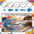 29 Piece Palette Knife Set | Numbered Paint Spatula Stainless Steel - Image 3