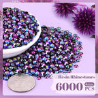 6000PCS 4mm Resin Jelly Rhinestones in Bulk, Bedazzling Flatback Crystals - Image 2