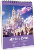 Sketch Book 8.5×11 inch, Spiral Bound Sketch Pad 100 Sheets, Acid-Free by Prudiut