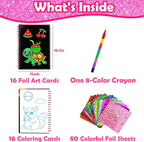 FUNNYB&G Foil Art Craft Kit for Girls 4-10 Years Old: Mess-Free & No-Glue - Image 5