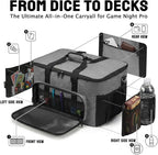 Board Game Bag with Multi-Pockets – Convertible Tote & Shoulder Carry, Includes - Image 2