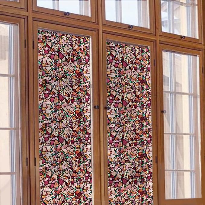 funlife Original Hand-Drawn Stained Glass Window Film, Reusable Double-Sided - Image 8