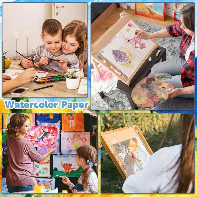 35 Sheets Watercolor Paper Pad 3.5x5.5 Inch, 140 lb/300 GSM Cold Press Water - Image 7