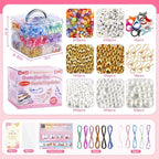 TOHONGADON 2200 PCS DIY Bag Charm Kits, Beaded Keychain Making Kit - Image 4