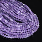 3mm 120pcs Light Amethyst Tiny Gemstone Beads by SongXi