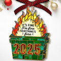 Dumpster Fire Ornament by DEARMOMENT