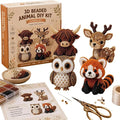 VEEBASY Tiny 3D Beaded Animal DIY Kit, Easy DIY Beading Embroidery Kit by Unknown