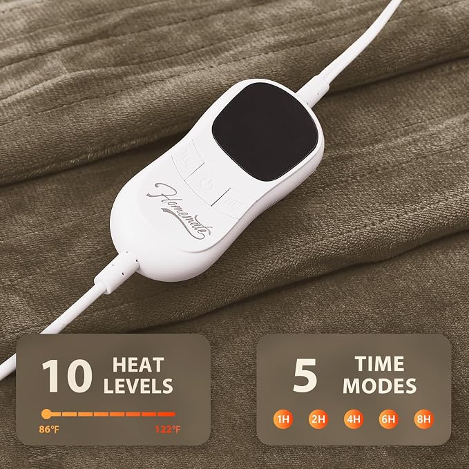 Homemate Electric Heated Blanket Queen Size - Image 4
