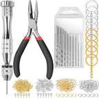 LEOBRO Hand Drill, Needle Nose Pliers, Keychain Making Kit, Jewelry Making by LEOBRO