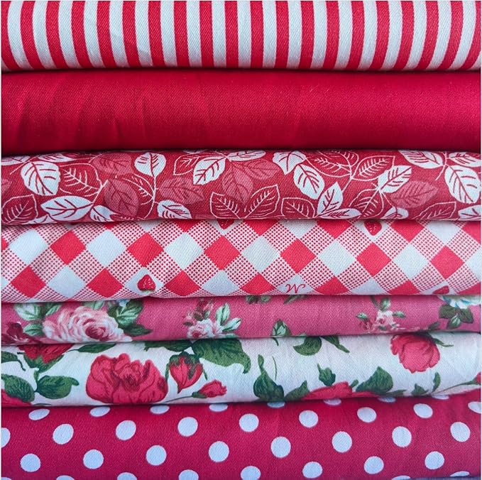 Cotton Fabric DIY Making Supplies Quilting Patchwork Fabric Fat Quarter Bundles by LMAEZNER