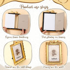 Vicenpal 12 Pcs Tiny Picture Ornate Frames 4 x 6 Inch Small Vintage Oval - Image 6