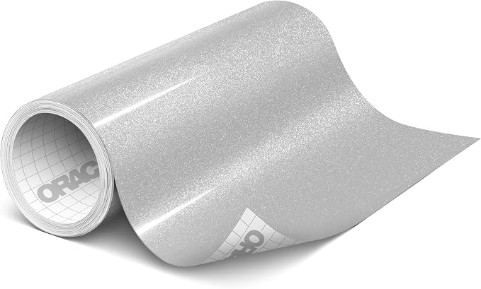 ORACAL 851 Cast Intense Silver Metallic Sparkle Glitter Craft Film Premium by Orafol