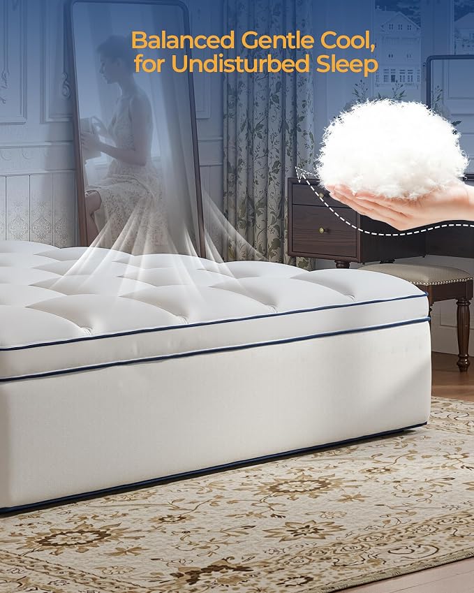 KAYFIA Full Mattress Topper, Extra Thick Mattress Pad Cover - Image 6