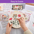 3 Sets Embroidery Kit, Cross Stitch Kits - Image 3
