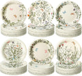 Funnymoom 60 Pcs 7 Inch Vintage Wildflower Paper Plates Retro Flower Plant Herb by Funnymoom
