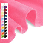 Azalea Pink Soft Felt Fabric Sheet 36" x 36", 1.6mm Thick, Premium Craft Felt by Grainear