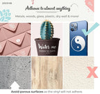 VViViD DECO65 Suede White Permanent Adhesive Craft Vinyl - Image 4