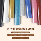 TUMIYA Gold Glitter Heat Transfer Vinyl HTV Roll - Image 5