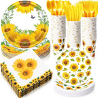 Pickmesh 400 Pcs Sunflower Party Supplies by Pickmesh