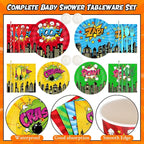 450 Pcs Hero Theme Tableware Set Decorations, Hero Action Themed Disposable - Image 3