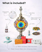 Ottoman Mosaics Turkish Mosaic Lamp Kit | DIY Art & Craft Project - Image 2