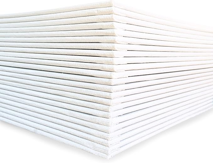 milo Canvas Flat Panel Boards for Painting, 11x14 inch, 24 Pack, Mixed Wet Media - Image 3