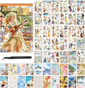 Summer Beach Scrapbook Sticker Book, 500+ Vintage Travel Stickers by Ahmagen