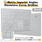 Premium Self Healing Cutting Mat 18'' x 12'', A3 Non-slip Sewing Mat - Image 2