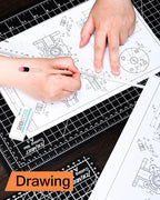 Density-upgraded 18"x12" Self Healing Cutting Mat, Idemeet Rotary Sewing Mat - Image 5