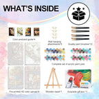 Yezavesu 4 Pack Cat Framed Paint by Numbers Kit - Image 5