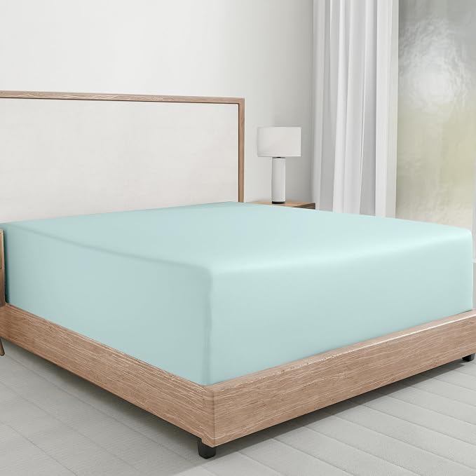 California Design Den King Fitted Sheets Only, Soft 100% Cotton Sateen by CaliforniaDesignDen