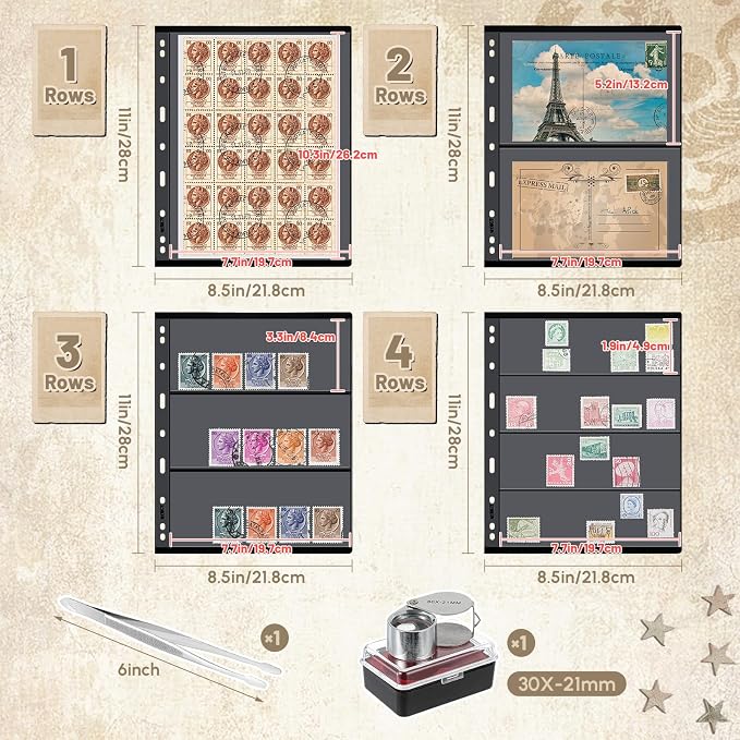 Stamp Collecting Album Binder Kit - Image 2
