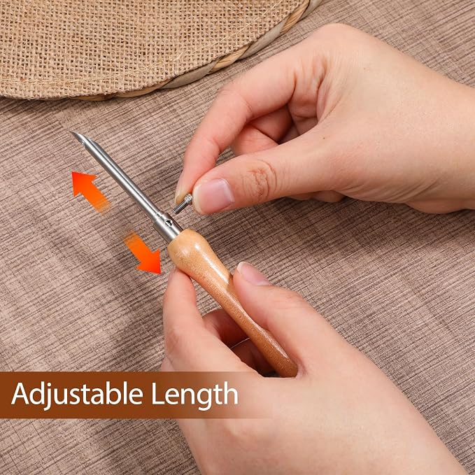22PCS Punch Needle Tool Kit for Adults Beginners, Adjustable 9 Sizes Punch - Image 5