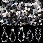200-260PCS TINKRSTUFF Assorted Black Acrylic Beads by TINKRSTUFF