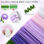 Funtopia Pipe Cleaner Flowers, Pipe Cleaner Flower Kit - Image 3