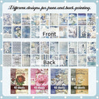 160Pcs Vintage Scrapbook Supplies Set, 4 Styles of Scrapbook Paper - Image 7