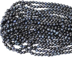 60PCS 6mm Natural Blue Tiger Eye Gemstone Round Loose Beads - Image 3