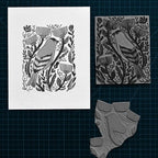 Falling in Art Soft Linoleum Carving Block, Linocut Block - Image 5