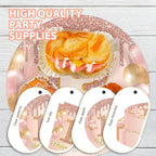 168 Pcs 13th Birthday Party Decorations Pink Rose Gold Plates Napkins Cups - Image 3