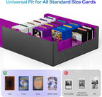 UAONO Trading Card Storage Box, Holds 2400 Sleeved Cards - Image 2