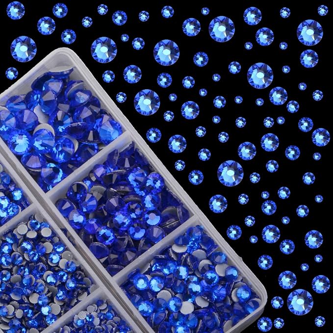 4000Pcs Hot Fix Round Crystals Gems Glass Stones Hotfix Flat Back Rhinestones - Image 2