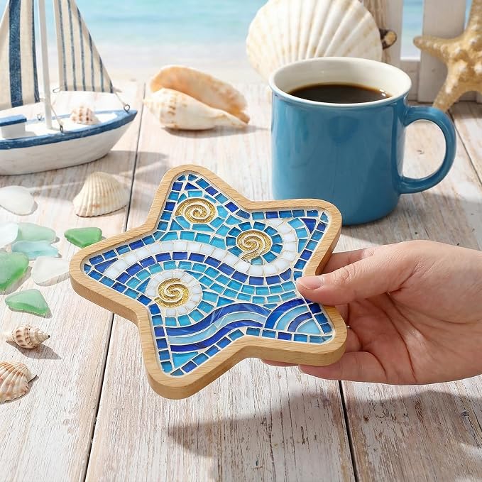 10 Pcs Wooden Mosaic Bases Kits - Image 6