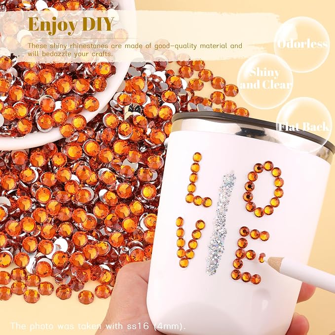 1500PCS 6mm Resin Rhinestones Bulk - Image 4