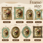 Lineshading 8 Pcs Gold and Green Picture Vintage Gallery Wall Frame Set - Image 2