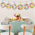 Hollowfly 48 Sets Easter Wreath Craft Kits DIY Wreath Hanging Ornaments Make - Image 6